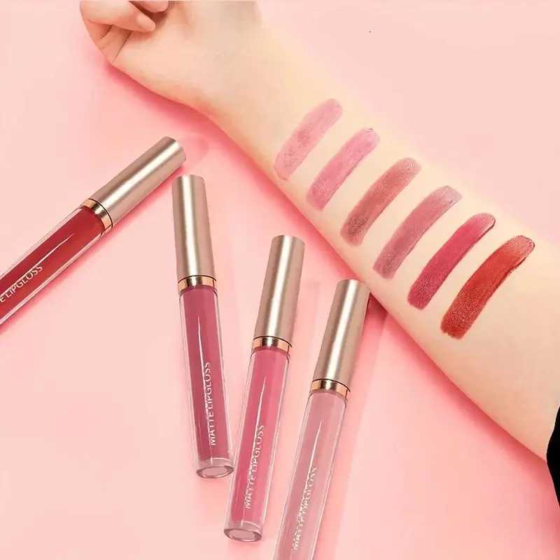6PCS Matte Liquid Lip Gloss Set Moisturize Waterproof 24 Hours Long Lasting Lipstick Lip Tint Korean Makeup For Women Lip InkT251222