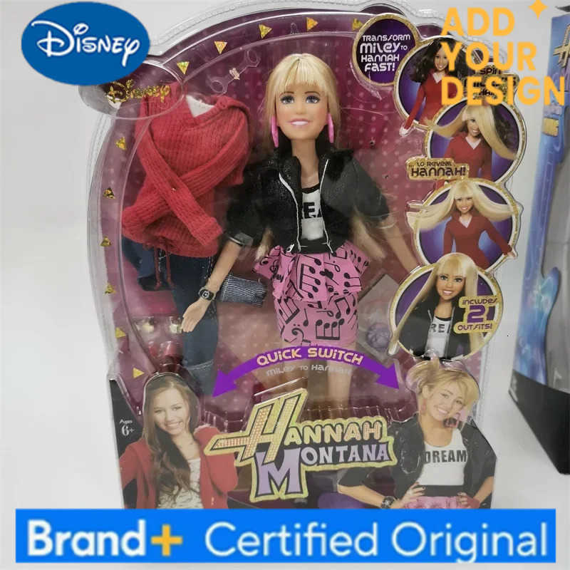 Disney Hannah Montana Action Figures Miley Stewart Fashion Princess Model Collectibles Girl Play House Toy Kids Gifts H251222