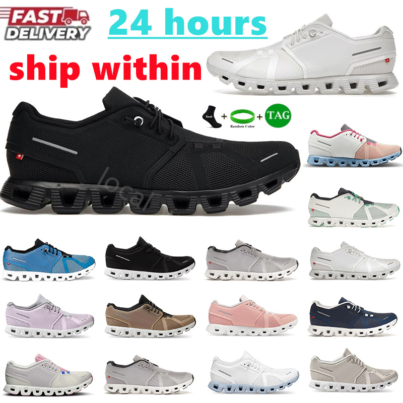 Free Shipping Designer Mens Women Running shoes All Black White 5 Pearl White Ivory Blossom Ivory Blossom Denim Glacier womens sneakers cloudes men outdoor trainers