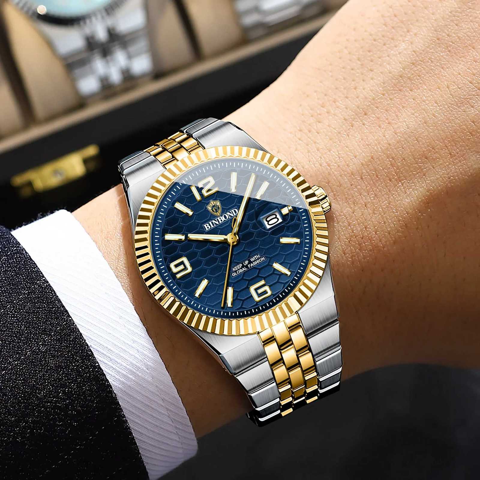 2025 New Top Brand Luxury New Men Quartz Man es Waterproof Luminous for Men Date Chronogrh Sport Wrist M251222