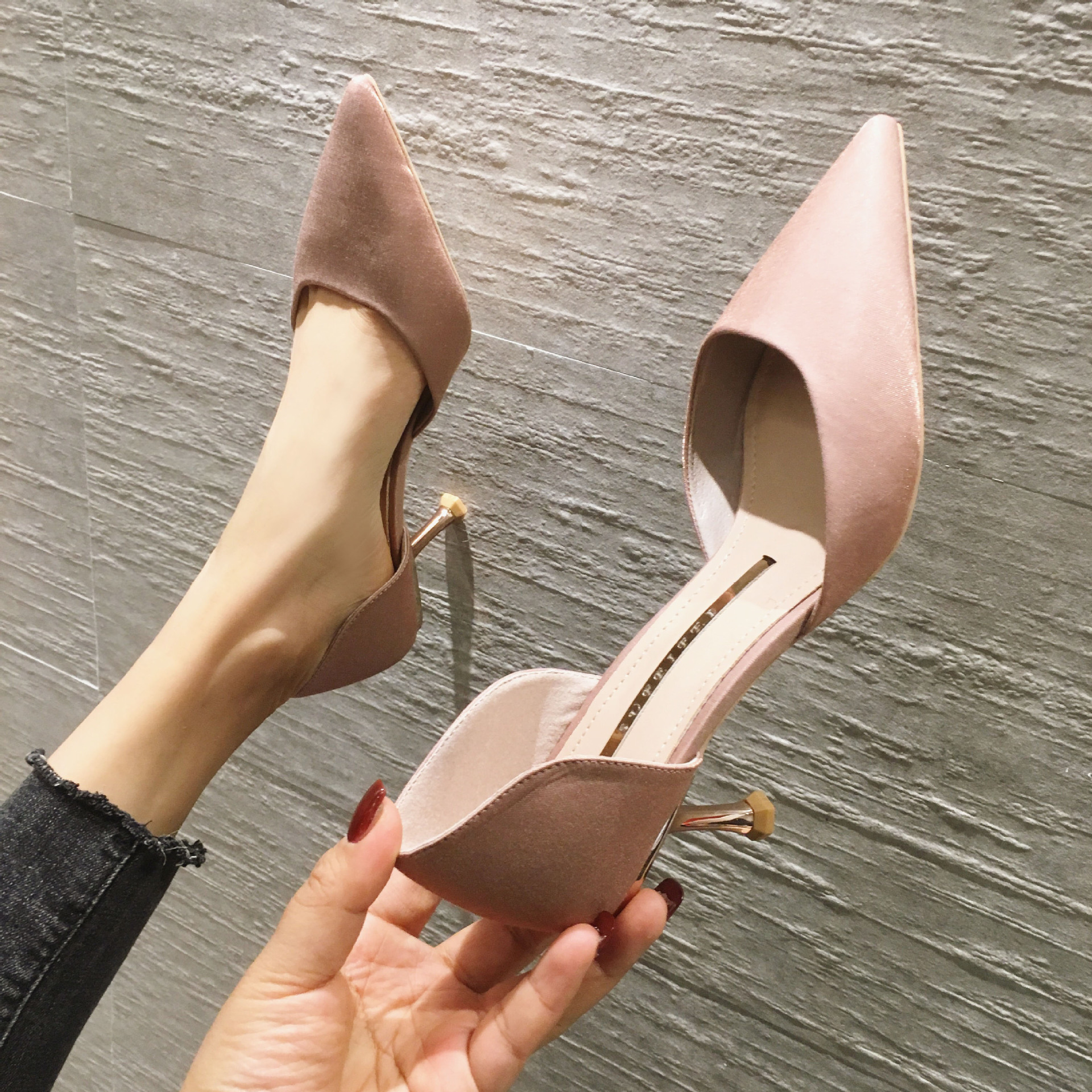 Free Shipping Designer high heels Coarse heel thick bottom strap design: Warm leg length enhancing not tiring for feet Office Comfortable fit Elegant 