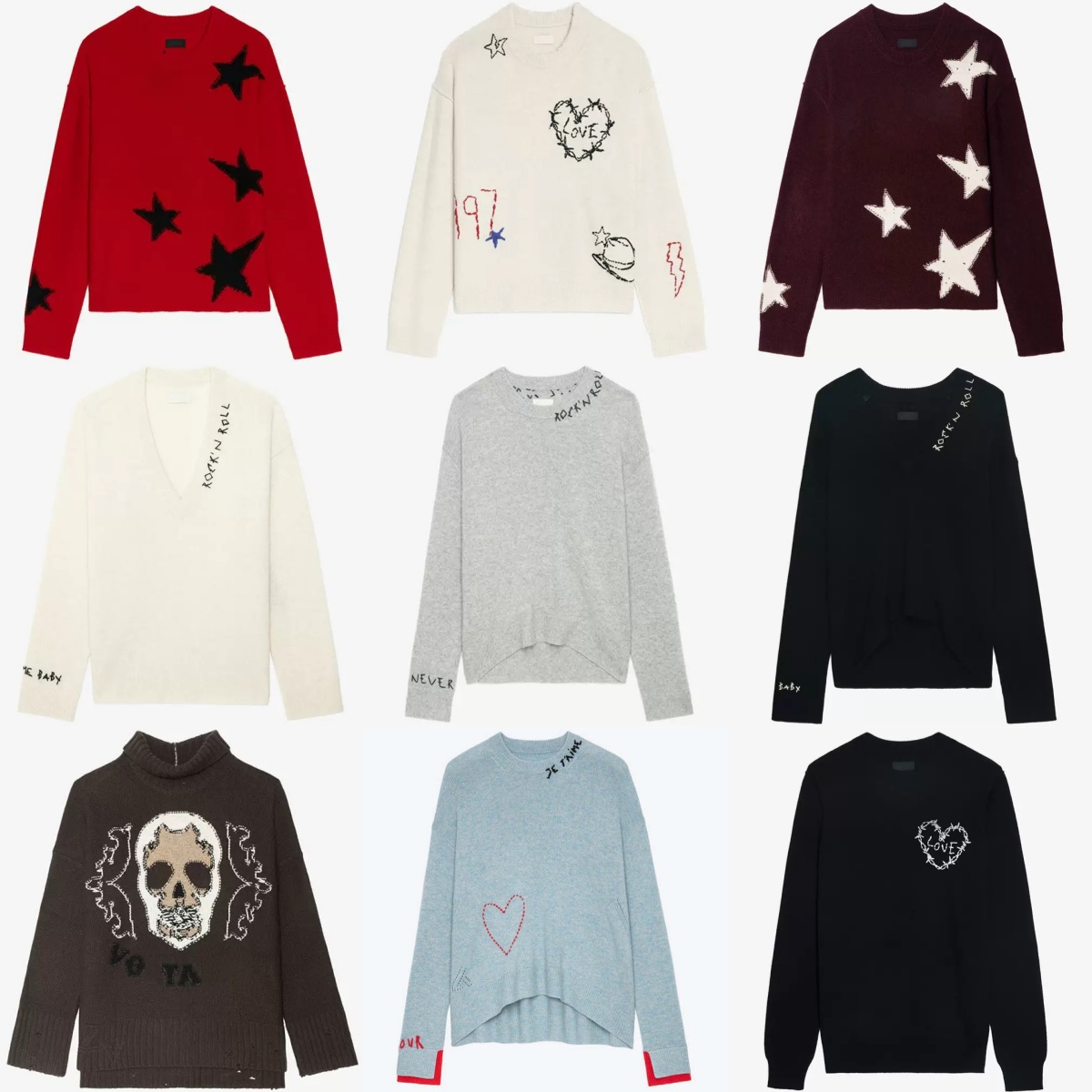 Women Knitted Sweaters Zidag et Designer Wool Pullover Knitwear Cashmere Jacquard Warm Lady Fashion Sweater