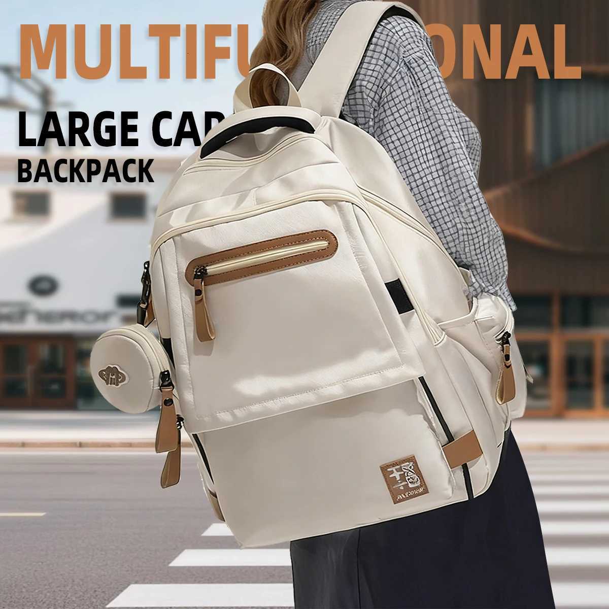 ashionable Schoolbags for Junior High and High School Students Womens BurdenReducingS pineProtectingLi ghtweightSc hoolbagsBa ckpackswi thLa rgeCa paM