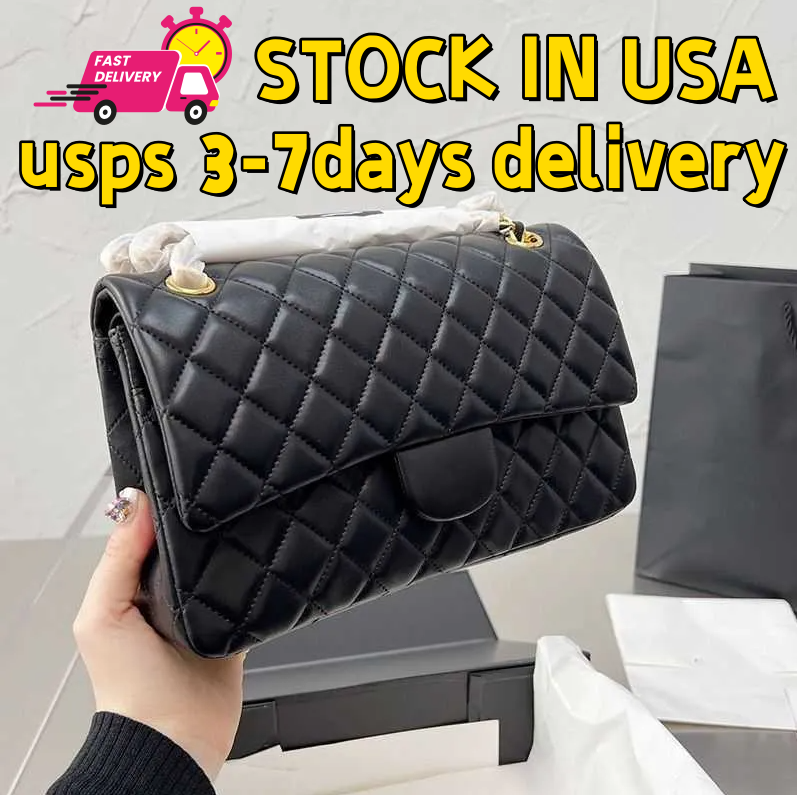 Designer Bag Quality Shoulder Bag Luxury Bag Evening Bags Purse Sac De Luxe Classic Medium Flap Quilted Bag Gold Sliver Hardware Turn Lock Crossbody Womens Handbag