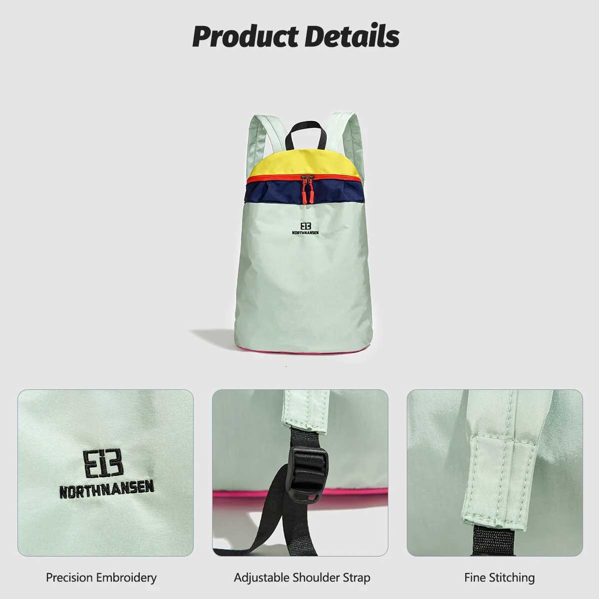 Contrast Color Outdoor Travel Backpack Ladies 2025 New College Student School Bag Fashion All-Match Lightweight Small BackpackM251222