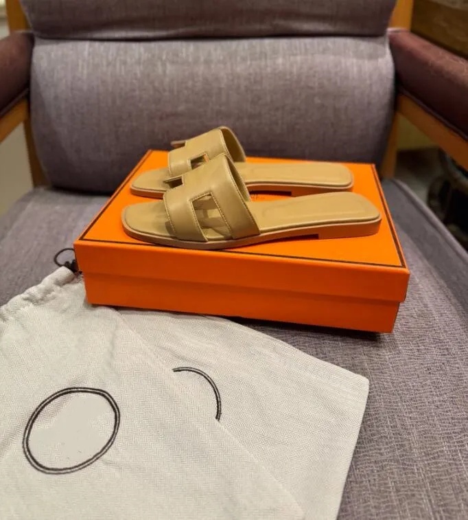 designer sandal oran sandals fashion women slippers platform slidesshoes bottom fur flip flops summer casual beach sandal real leather top quality wit