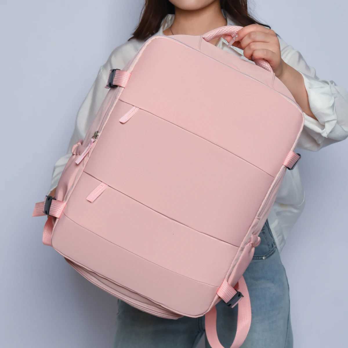 Backpack Mens Luggage Bag Large-Capacity Student School Bag Womens Business Trip Computer Bag Short-Distance Travel Backpack Multi-Purpose Travel Momm