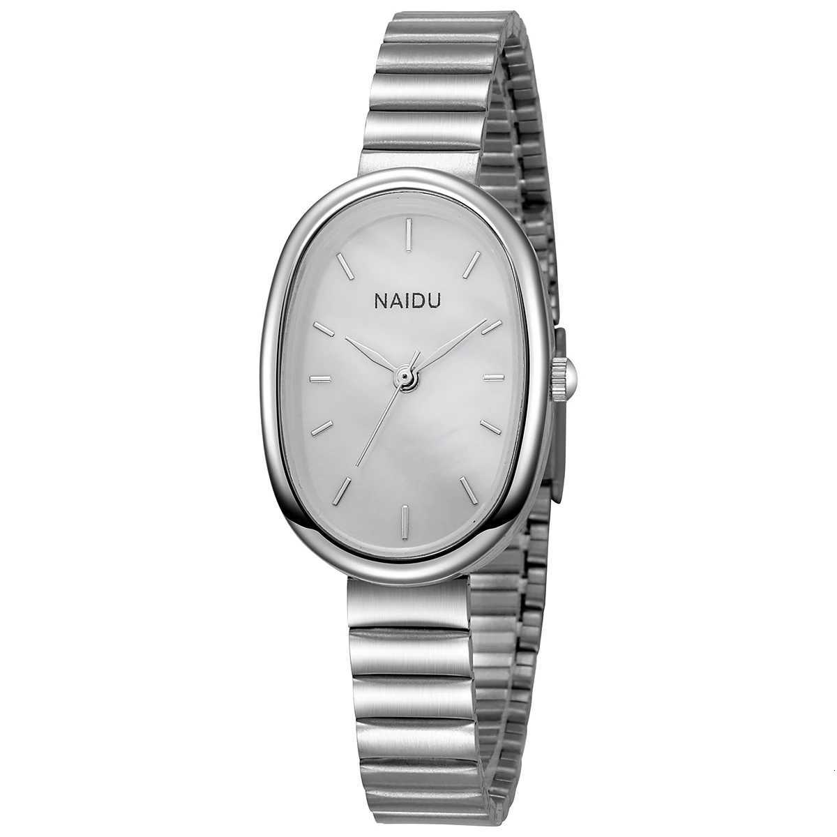 Ladies exquisite high-value bar sc oval dial bamboo style steel strip quartz M251222