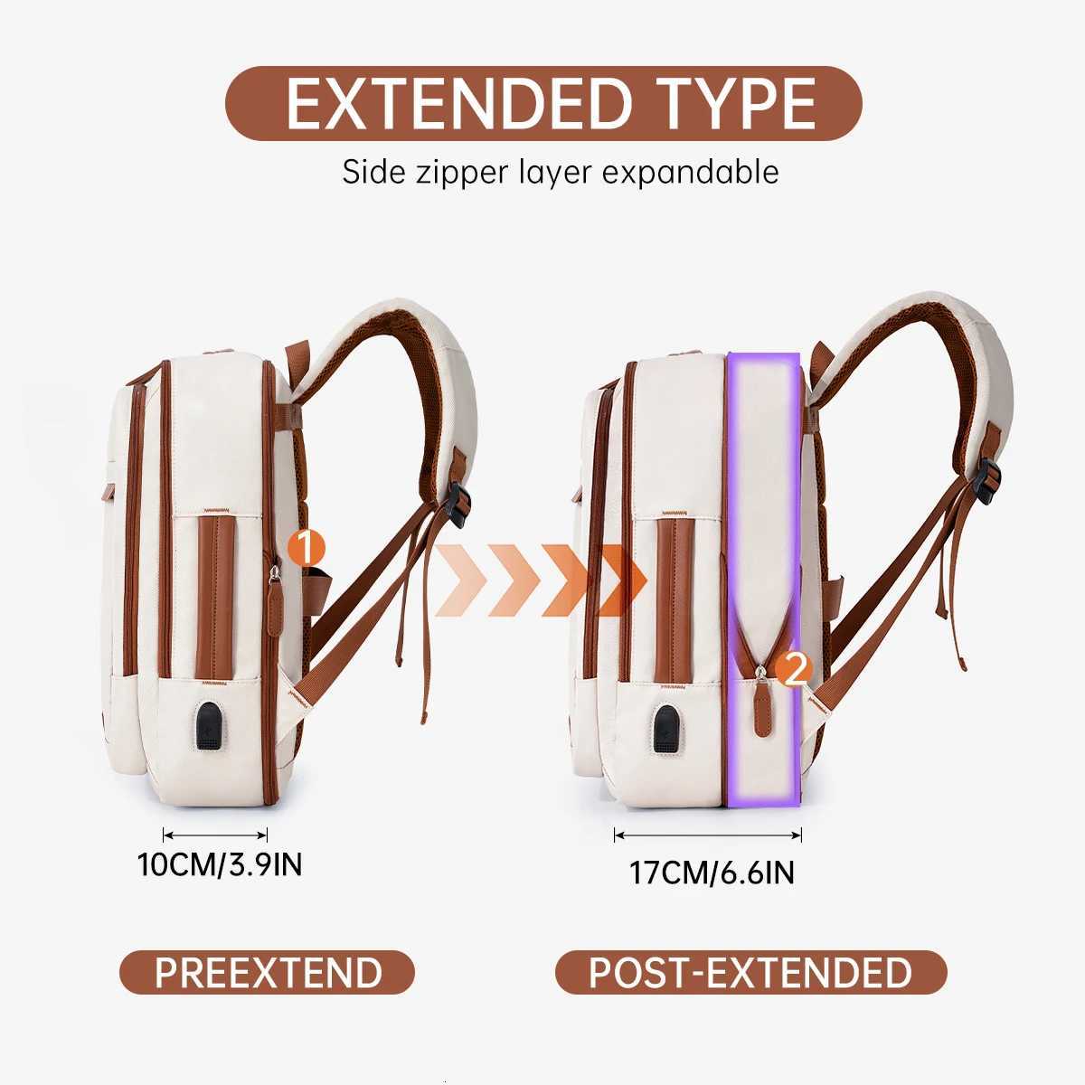 High-Quality USB Rechargeable Backpack Mens Waterproof Bag Large Laptop Backpack Unisex School Bag Youth BackpackM251222