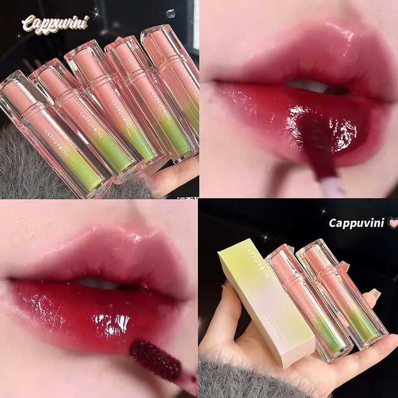 Cappuvini Mirror Lip Glaze Moisturizing Water Light to Make Plump Lips Easy to Apply long-lasting Makeup lipstickT251222