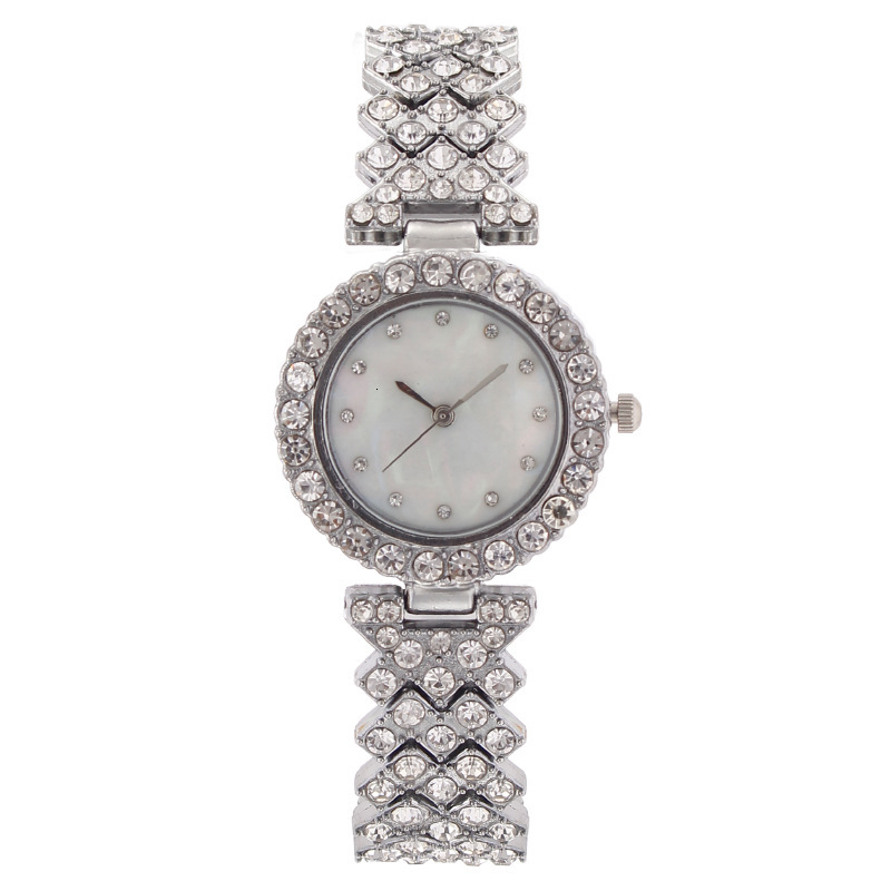 Classic metallic color scheme elegant rhinestone inlay exquisite luxury ladies' watch new popular retro nostalgic elegant luxurious fashion watch
