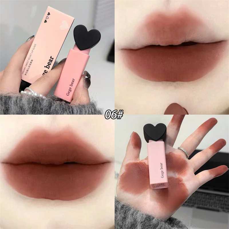Dream Love Heart Lipstick Velvet Matte Lip Mud Clay Lip Gloss Liquid Lip Tint Cream Pigment Long Lasting Silky Lips CosmeticsT251222