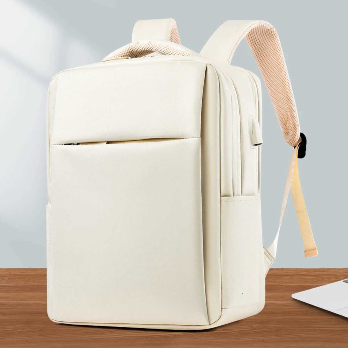 Mens Backpack for Business Trips Meetings Computer Backpack Womens Outdoor Commuting Large-Capacity Travel Bag Multi-Functional Boarding BagM251222