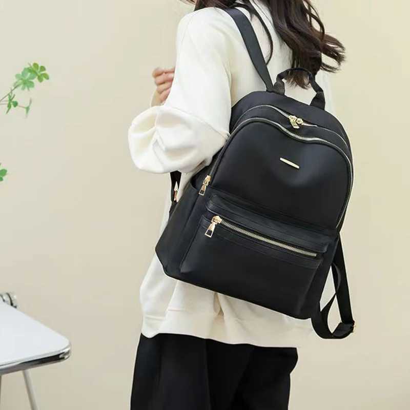 Neutral style backpack for men and women suitable for students schoolbags travel and business use made of nylon materialM251222