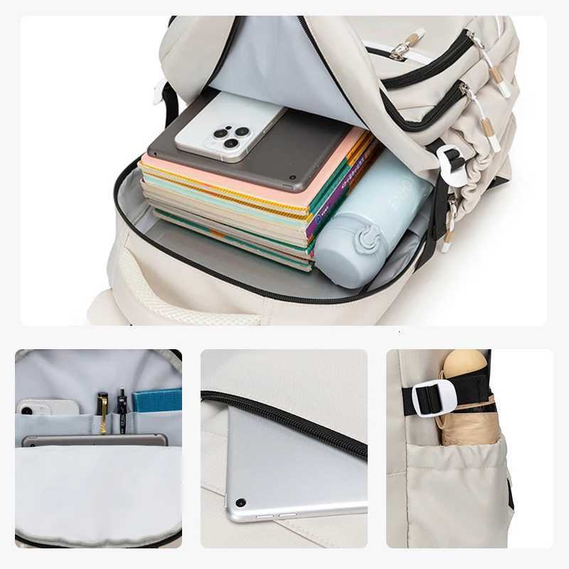 Junior High School s Schoolbags High-Looking Niche Korean-Style Backpacks Larcapacity High School s SchoolbagsM251222