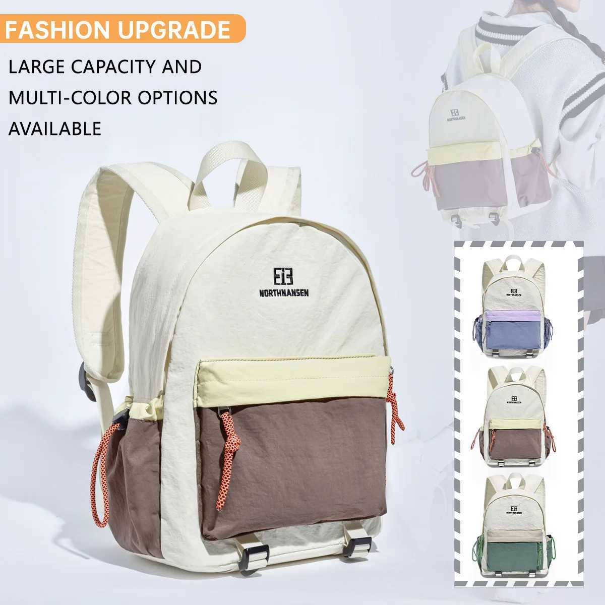 Textured Nylon Oxford Cloth Small Backpack Womens New Mini Student School Bag Work Clothing Shopping Travel Small BackpackM251222