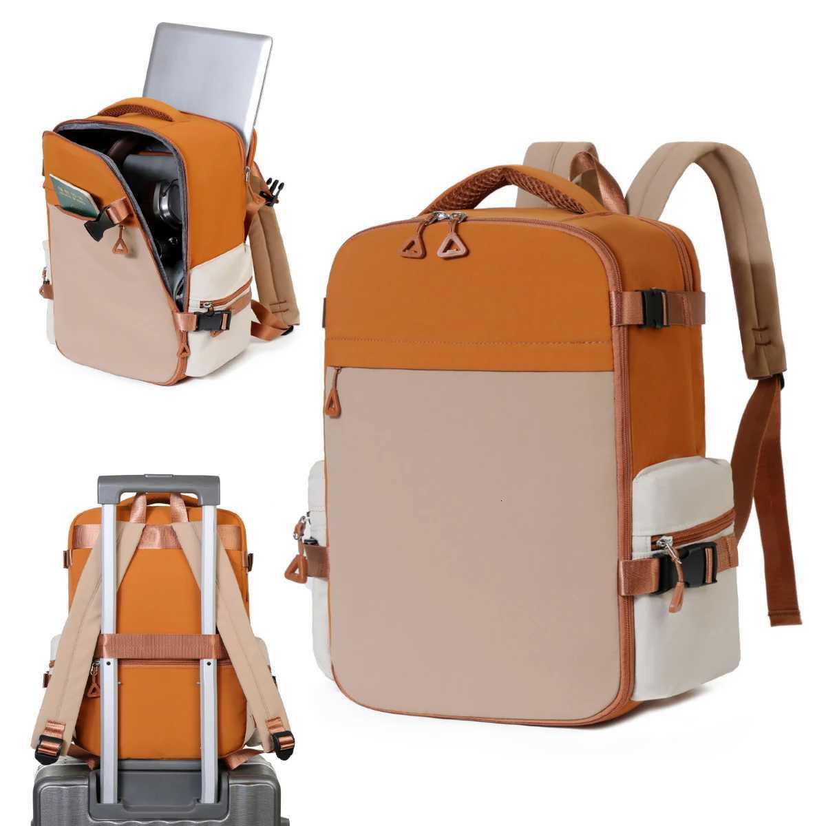 New Travel Backpack Womens Backpack Short-Distance Business Trip Lightweight Travel Bag Luggage Bag College Student Computer Bag Boarding and Commutin