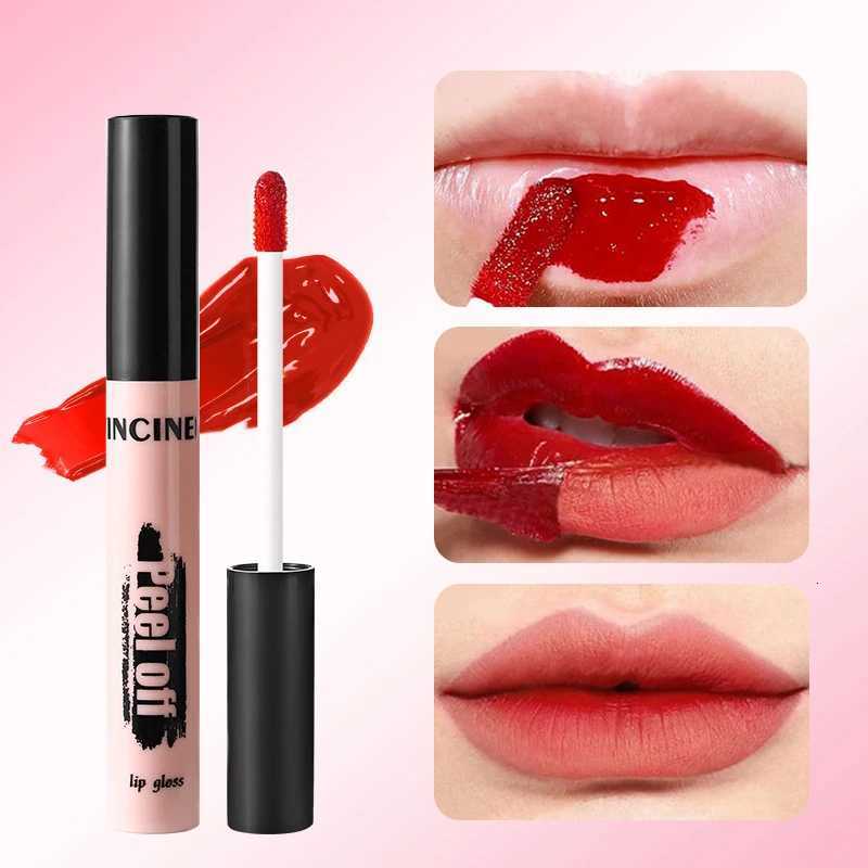 Peel Off Lipstick Matte Pink Tattoo Lip Gloss Waterproof Lipliner Long Lasting Matte Brown Lip Tint Tear-off Lip Stain CosmeticsT251222