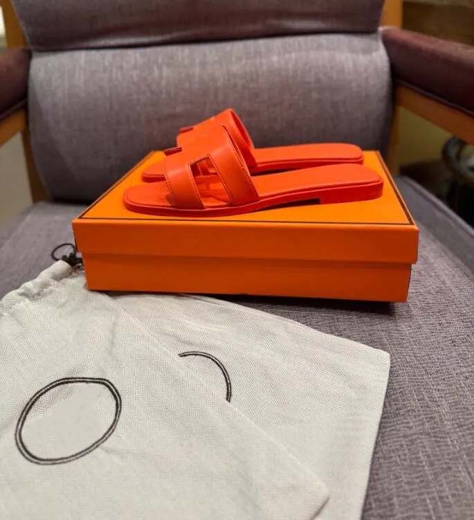 designer sandal oran sandals fashion women slippers platform slidesshoes bottom fur flip flops summer casual beach sandal real leather top quality wit