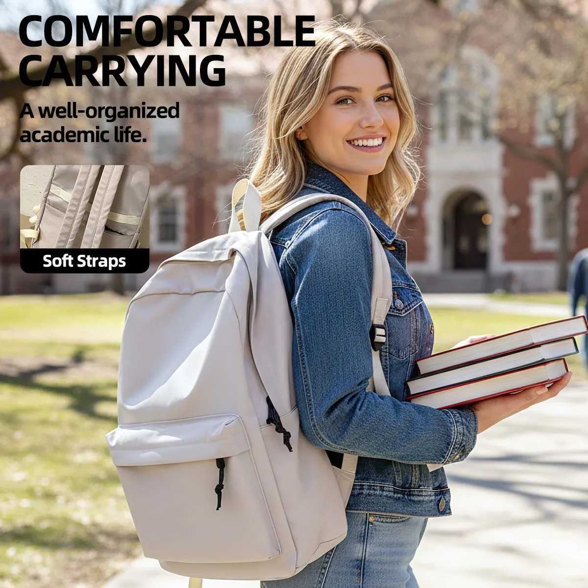 htweight Backpack for Women Outdoor Hiking Waterproof Small Backpack Versatile School Bag Commuter Laptop Bag for Male College Students Attending Clas