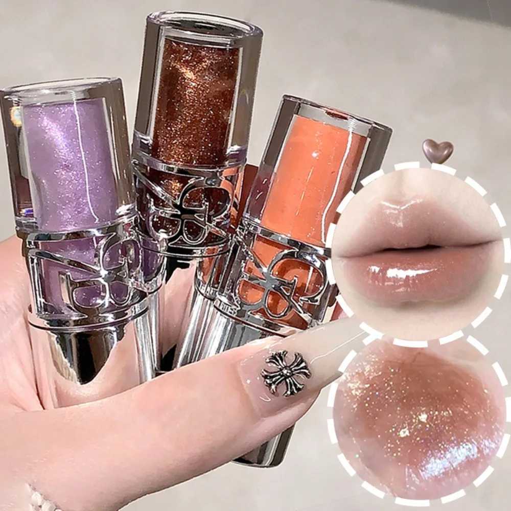 Clear Glass Gray Coffee Shine Lip Gloss Mirror Watery Moisturize Plumper Long Lasting Lip Tint Juicy Lip Oil Gloss Stain MakeupT251222
