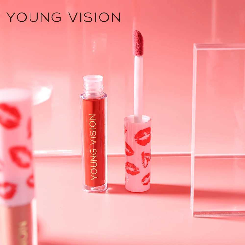 YOUNG VISION 12 colors matte texture lip gloss advanced makeup waterproof non-stick cup non-fading lip glazeT251222