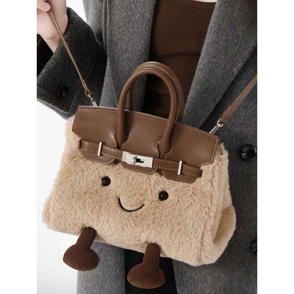 Plush Cute Crossbody Bag Doll Fashionable Fur Autumn And Winter Handbag