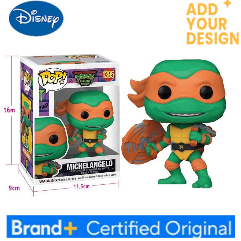 Disney New Bandai Ninja Turtle Anime Figure Neca 1990 Film Version Edition Action Figurine Model Pvc Statue Room Ornament Birthday Gift L260701
