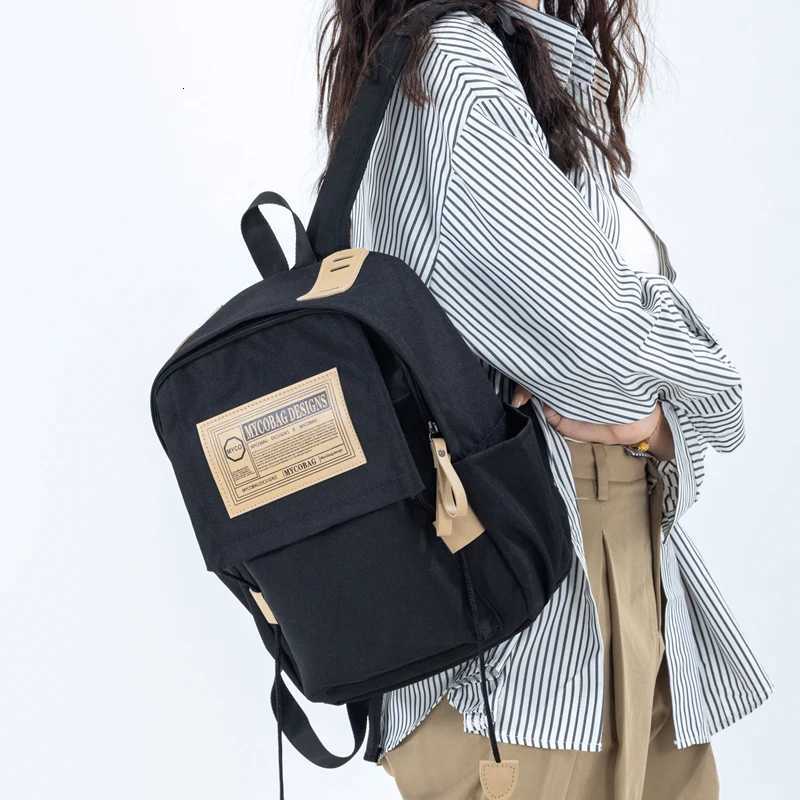 Large-Capacity Schoolbag Female K-Style Simple Middle School Student Junior High School Student Backpack 2025 New Trendy VersatileM251222