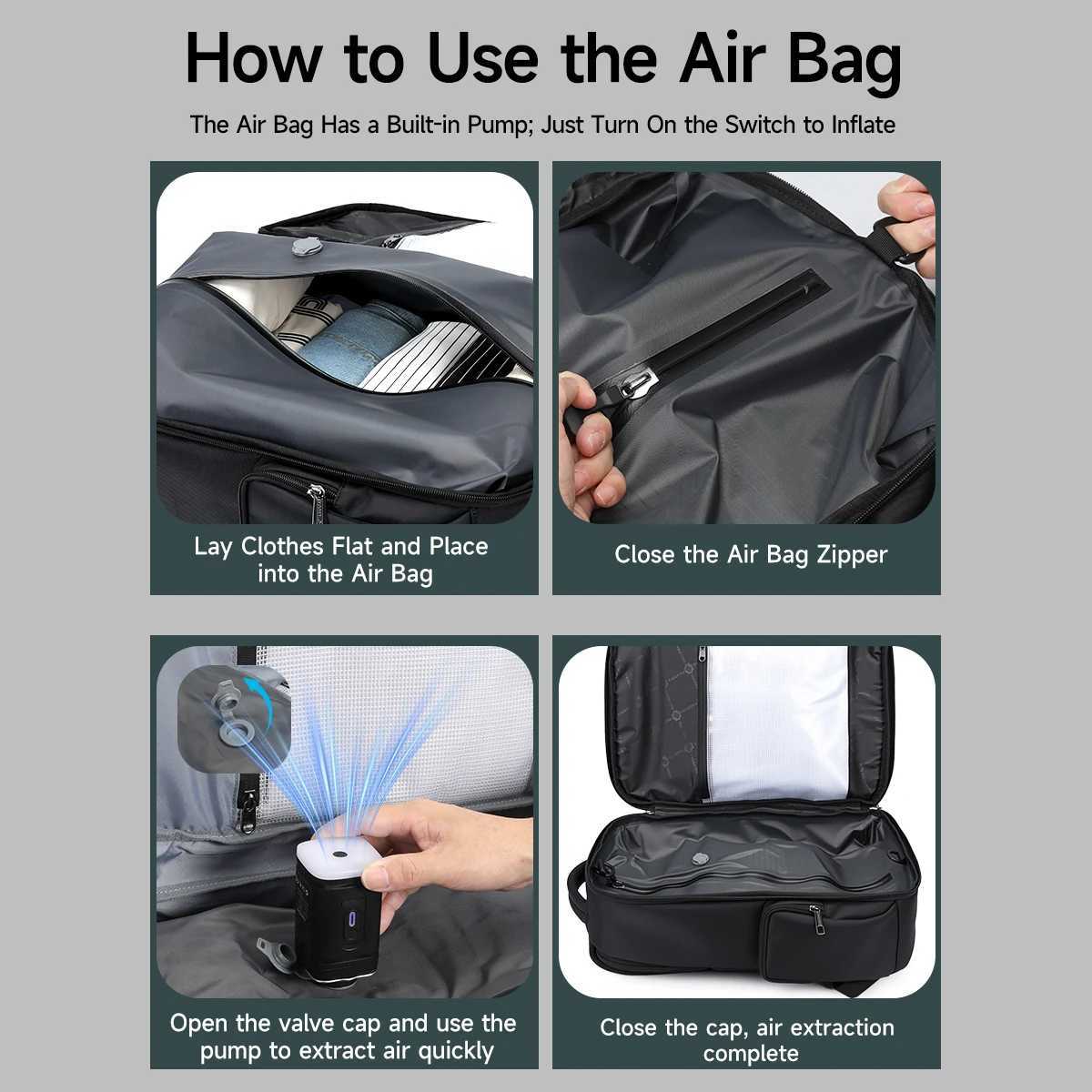 Tigernu Travel Backpacks Vacuum Backpack 14 156 173inch Laptop Backpack For School Backpack Men Schoolbag Compression BackpackM251222