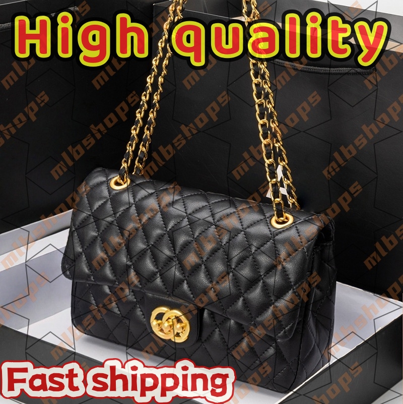 Designer Bags for women designer bag purse tote Luxury Bag designer bags Caviar cf Classic crossbody shoulder bag Metal Chain Doube C Letters Flap Closure Handbag Top