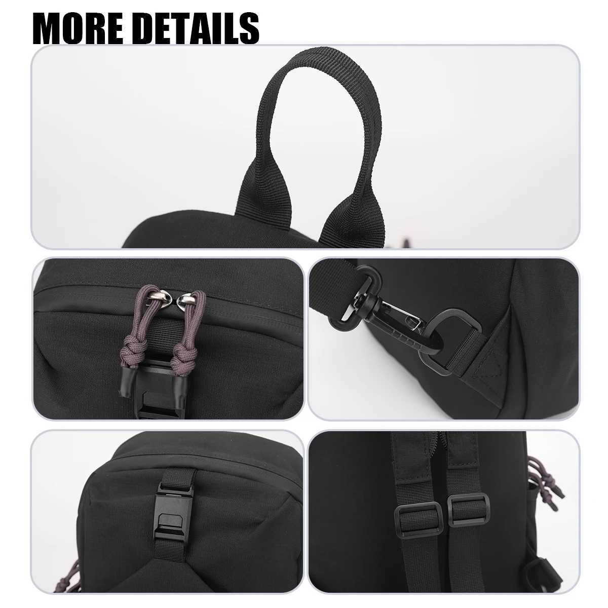 Double Shoulder Dual-Use Bag for Men Korean Style Fashionable Casual Travel Small Backpack Multi-Functional Sports Chest Bag Cycling Crossbody BagM251