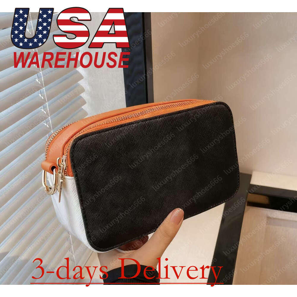 Local US warehouse 3-day delivery Designer women Multicolor Square mini camera handbag crossbody shoulder purse tote Leather Flap Envelope Clutch Strap 64