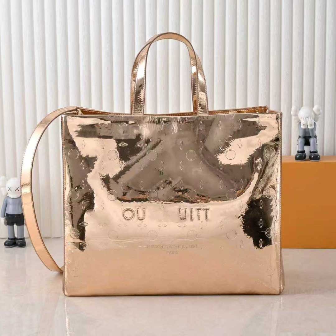 25SS Mens Womens Luxurys Designer High Quality Shopper Tote Bags Patent Leather Handbag Shouder Crossbody Bag Large Capacity Commuter Bag Shopping Bag 42CM/25CM