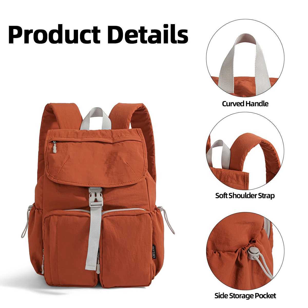 or Outdoor Sports Mountaineering Travel Lightweight Waterproof Backpack for Women Large Capacity College Student Bag Female High School Student Tutori