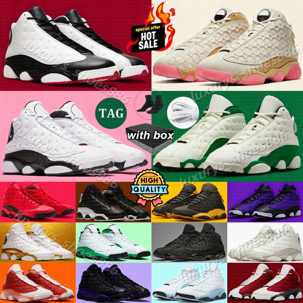 Basketball Shoes With Box 13 13s He Got Game Blue CNY Grey Flight Red Black Flint Playoffs Wheat Court Purple Hyper Royal Obsidian Breed Jum man Sports Sneaker Trainers