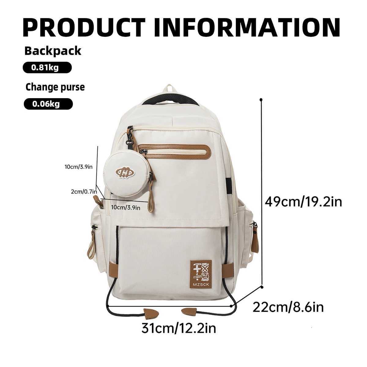 ashionable Schoolbags for Junior High and High School Students Womens BurdenReducingS pineProtectingLi ghtweightSc hoolbagsBa ckpackswi thLa rgeCa paM