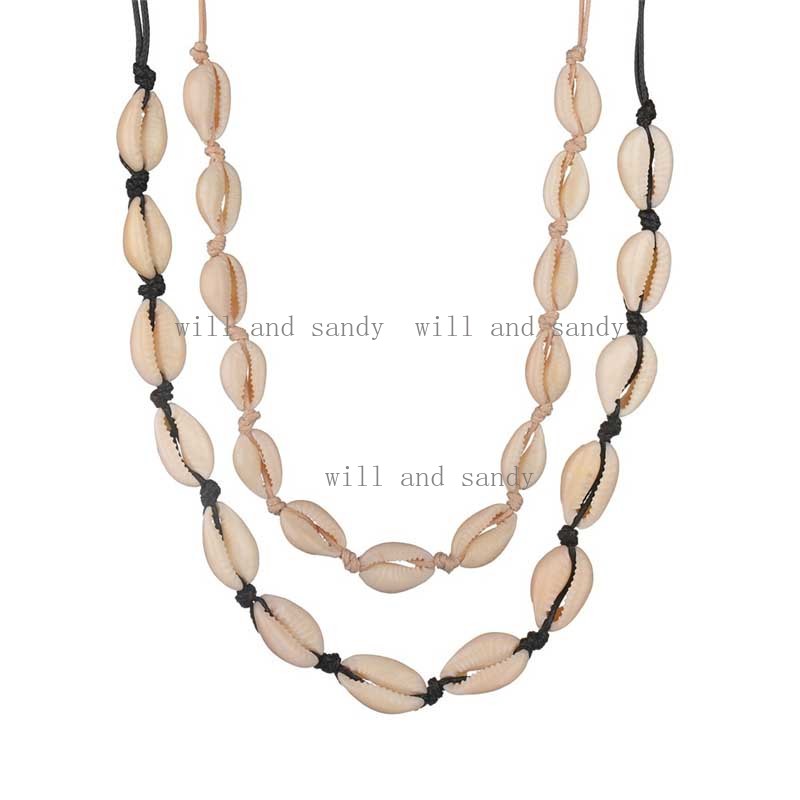Bohemian Cowrie Shell Choker Necklace for Women Boho Summer Beach Shell Jewelry Gift String Shell Necklaces Fine Jewelry Holiday Birthday Gift