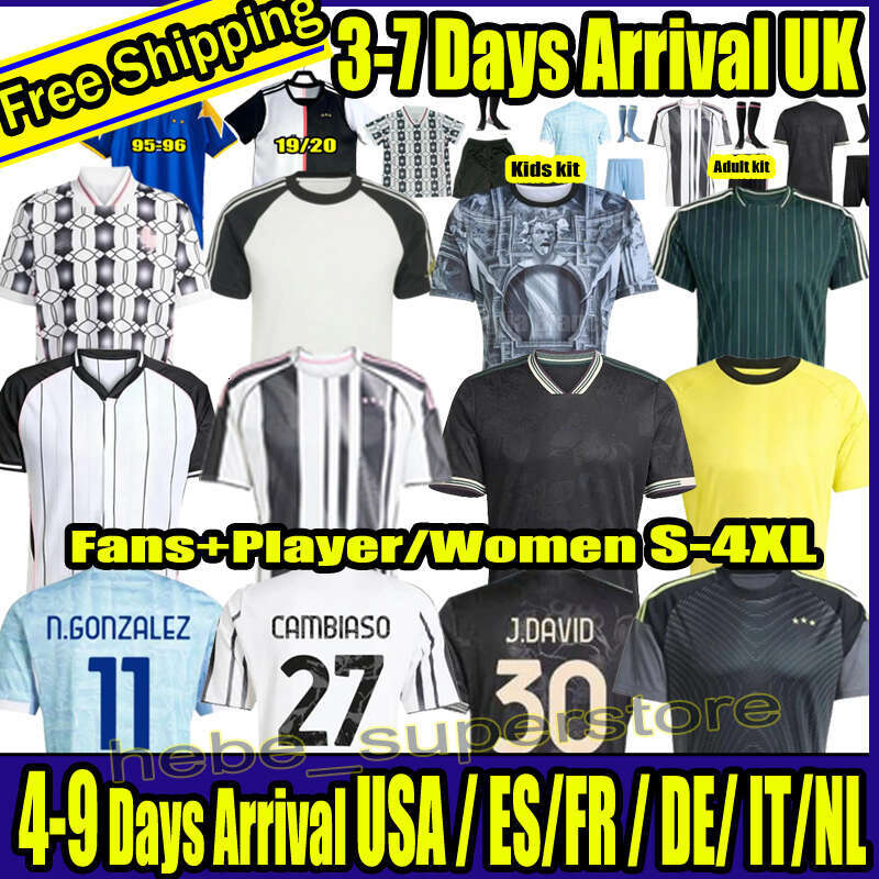 S-4XL 25 26 Locatelli LUIZ soccer jerseys MILIK DIMARIA F.CONCEICAO Yildiz KEAN VLAHOVIC YILDIZ Thuram Kalulu home away football shirt fans Kids Kits men uniforms