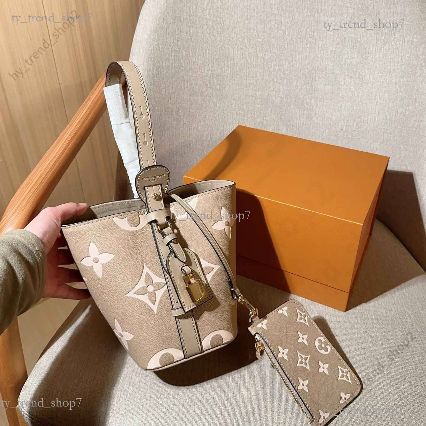 All In BB Handbag Women lvslys Designer Bag Large Capacity Leather Tote Bag Crossbody Shoulder Bag Luxury monogram Bucket bag Wallet Underarm Bag 97e