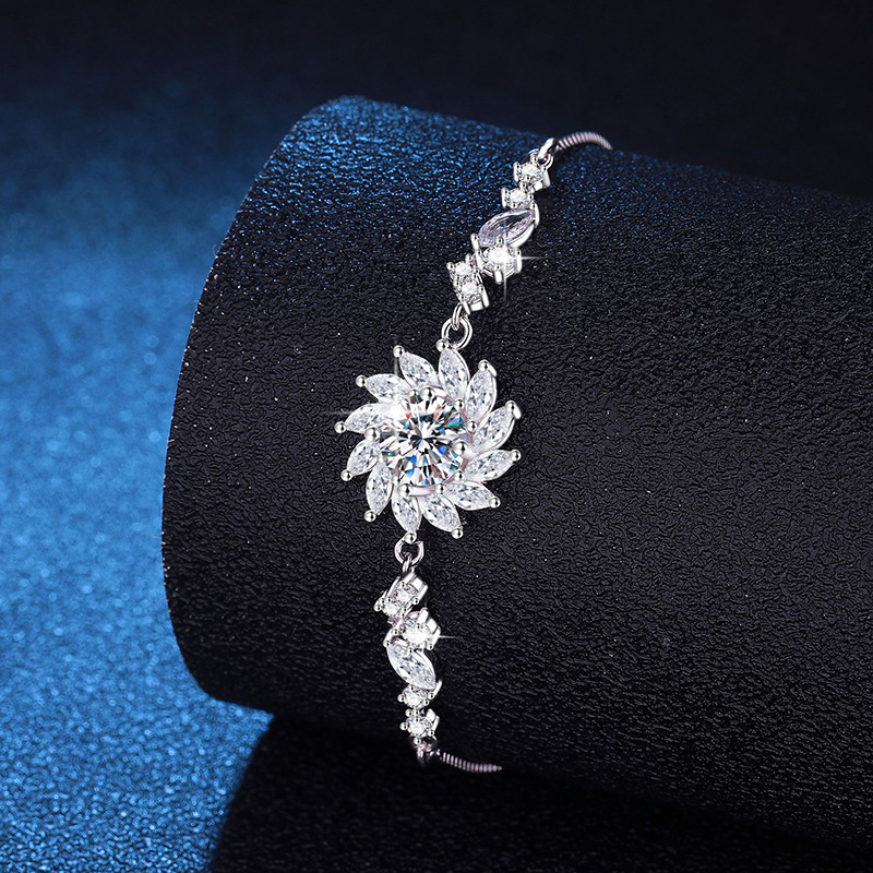 Fashion 2.5mm Zirconia Tennis Bracelet for Women Crystal Charm Designer Tennis Thin Chain Bracelet on Hand Wedding Jewelry KC128