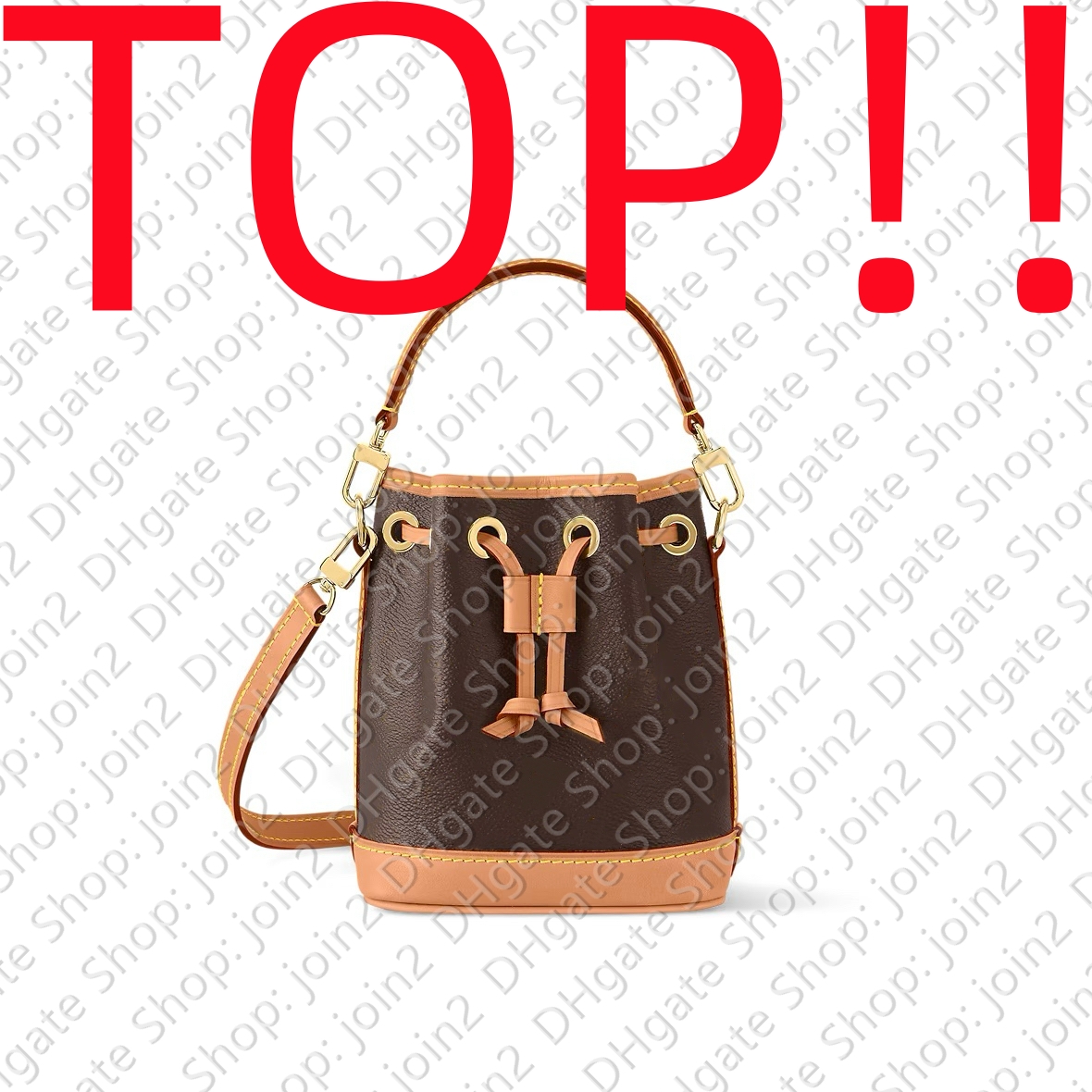 TOP. M81266 NANO NOE Mini Bucket Bag / Designer join2