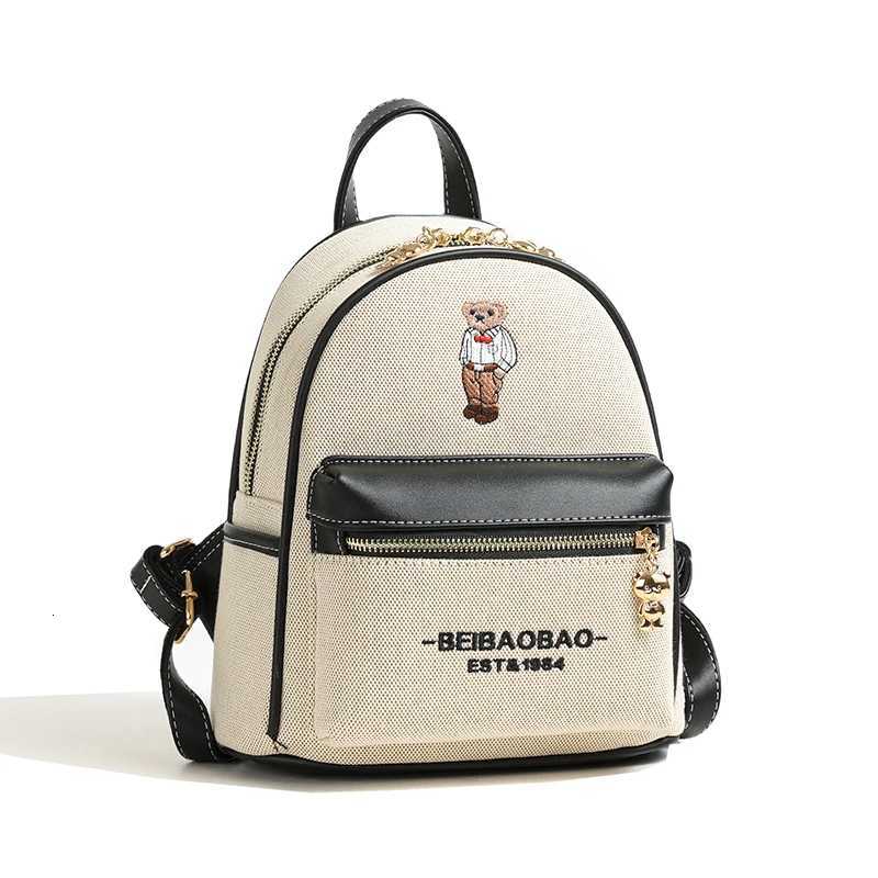 School backpack for Young Cute embroidered bear backpack for womenfashion students Backpacktrend women backpackM251222