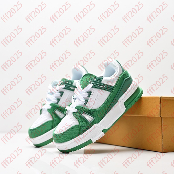 Toddlers Trainer Kids Designer Shoes boys girls Lvis Causal Sneakers youth Leather Lace Up Platform Sole Sneaker yellow Black pink Luxury shoe 26-35