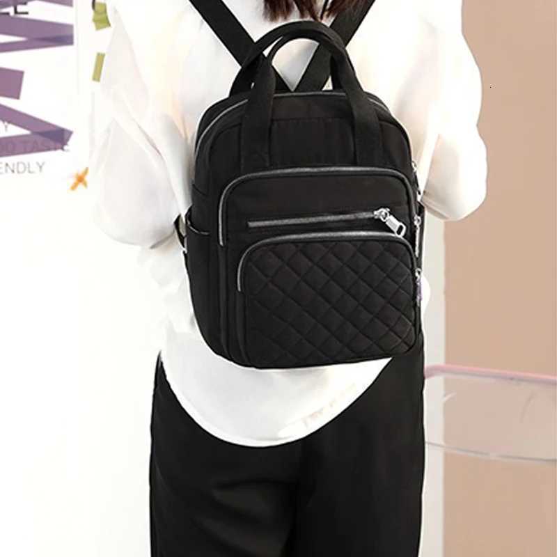 Neutral style backpack for men and women suitable for travel handbags with multiple pockets made of nylon materialM251222