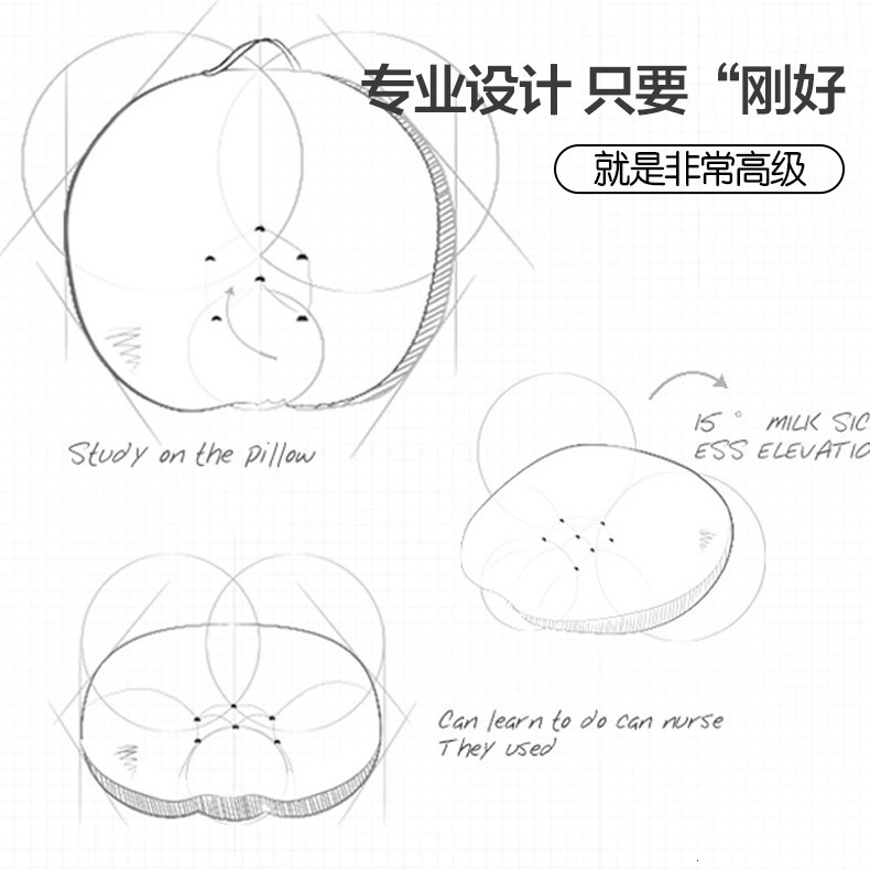 Non-Removable Slope Mat Baby Slope Pillow Soothing Sleeping Mat Anti-Spit Milk All-Season Nursing Pillow Feeding Artifact