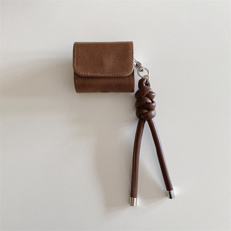 High-end PU Leather Texture Compatible with AirPods 4th Generation Protective 2nd 3rd Gen Pro 2 Apple Bluetooth Earphone Case
