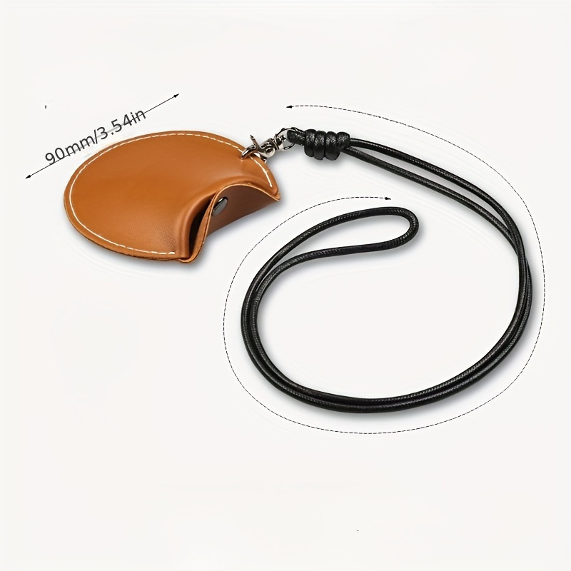 Hot Selling Bluetooth Earphone Hanging Neck Leather Round Coin Purse Small Item Storage Bag