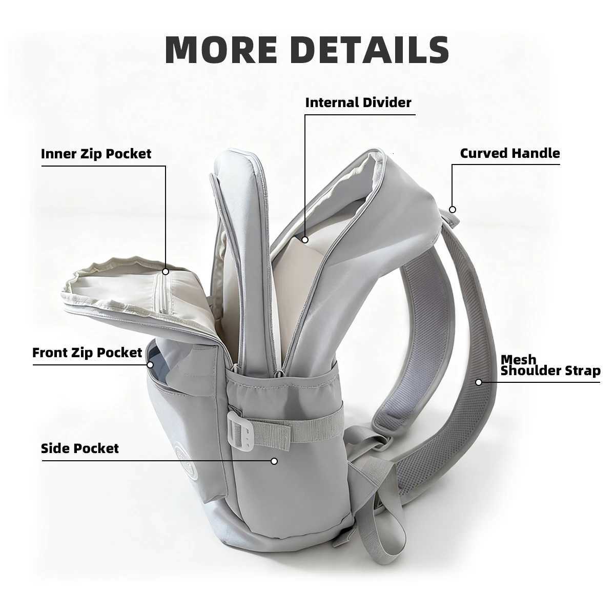 School Bag Junior High School Simple Large Capacity Elementary School Student Backpack Trendy s and s School Gift High School StudentM251222