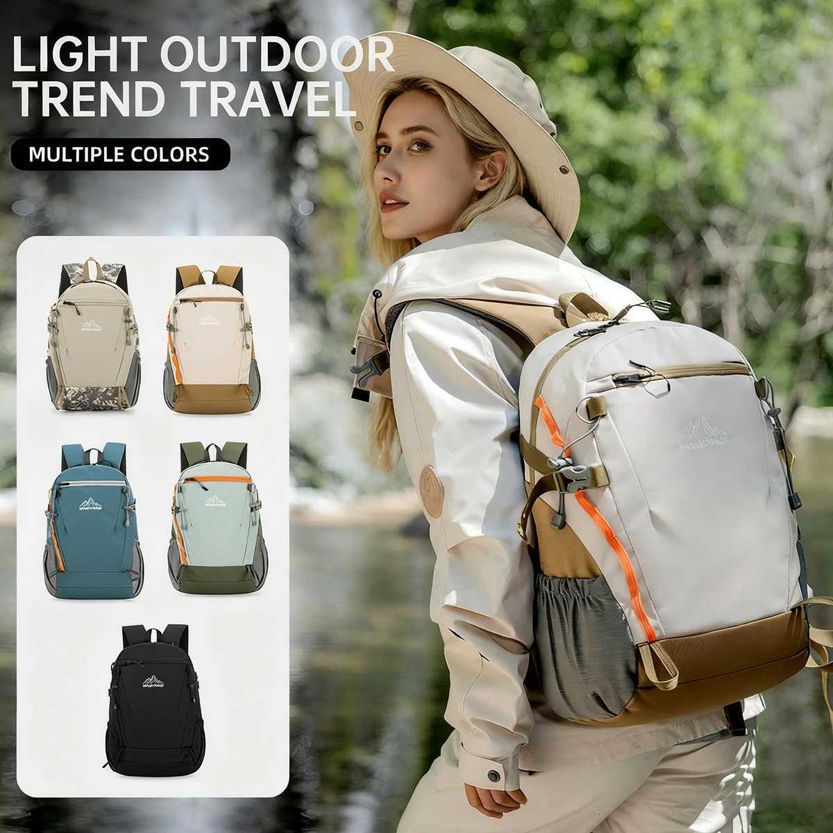 Outdoor Lightweight Hiking Backpack Travel Laptop Bag 16inch Laptop Bag School Bag for Female College Students High School Students CyclingM251222